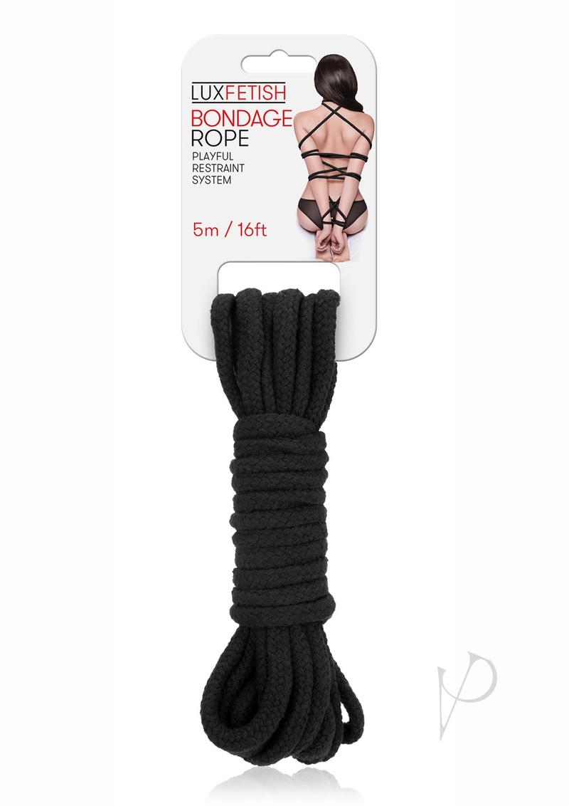 Lux Fetish Bondage Rope 5M - Black