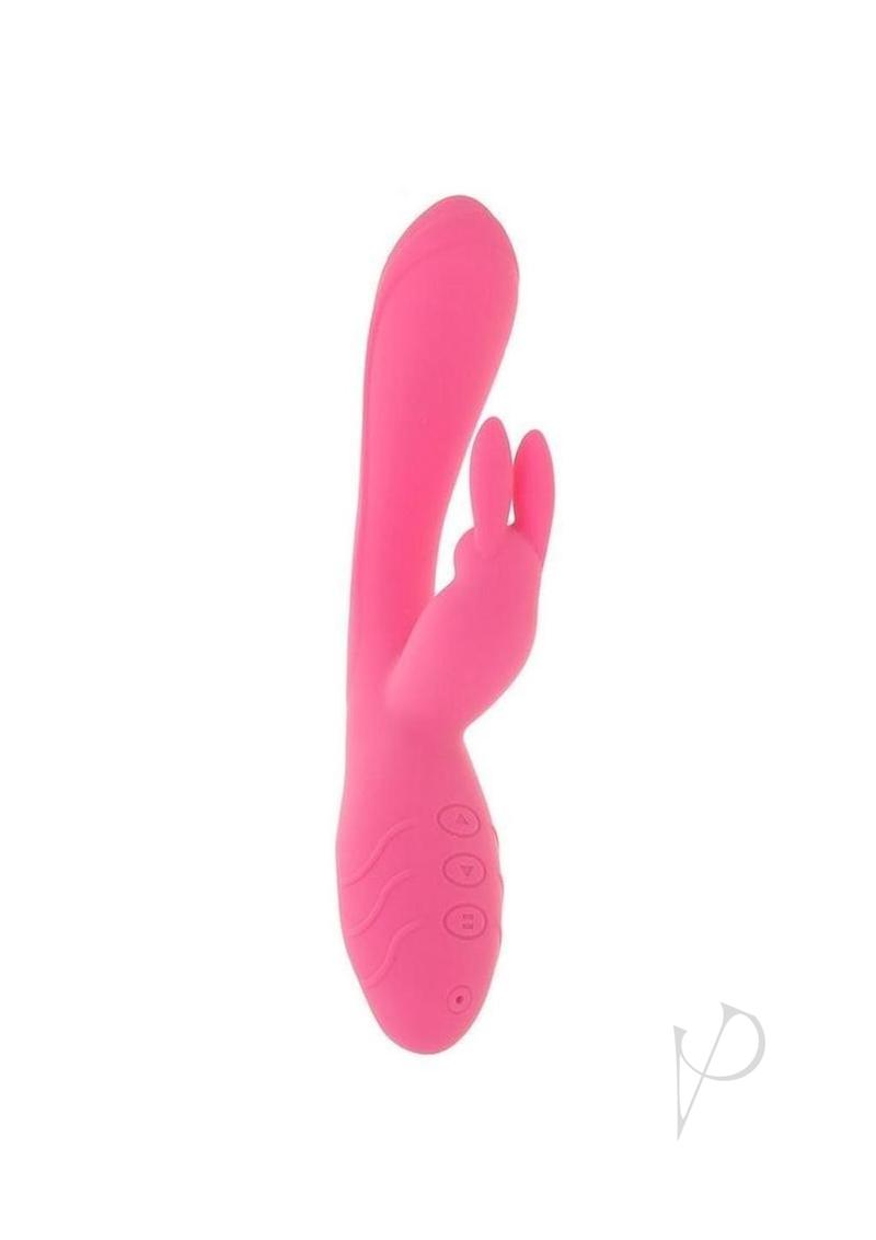 Bunny Kisses Rechargeable Silicone Rabbit Vibrator - Pink