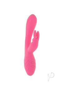 Bunny Kisses Rechargeable Silicone Rabbit Vibrator - Pink
