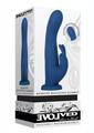 Rotating Silicone Rechargeable Rabbit with Remote Control - Blue