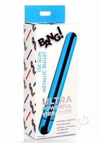 Bang! 10X Slim Metallic Rechargeable Bullet - Blue