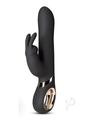 Blush Victoria Rechargeable Silicone Rabbit Vibrator - Black