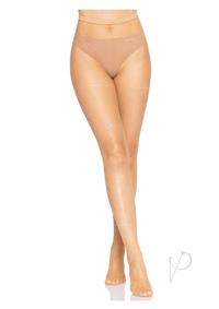 Leg Avenue Fishnet Crystalized Tights with Multi-sized Iridescent Rhinestones - Os - Caramel
