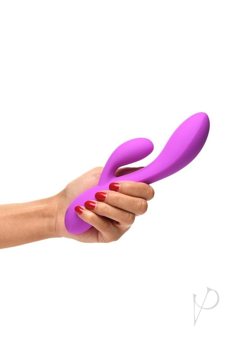 Bang! 10X Flexible Rechargeable Silicone Rabbit - Purple