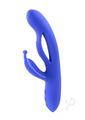 Butterfly Dreams Rechargeable Silicone Rabbit Vibrator - Blue