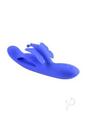 Butterfly Dreams Rechargeable Silicone Rabbit Vibrator - Blue