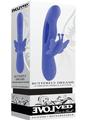 Butterfly Dreams Rechargeable Silicone Rabbit Vibrator - Blue