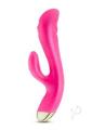 Aria Pleasin` Af Rechargeable Silicone Rabbit Vibrator - Fuchsia