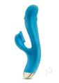 Aria Arousing Af Rechargeable Silicone Rabbit Vibrator - Blue