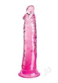 King Cock Clear Dildo 8In - Pink
