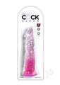 King Cock Clear Dildo 8In - Pink
