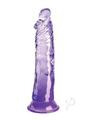 King Cock Clear Dildo 8In - Purple