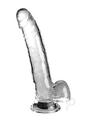 King Cock Clear Dildo with Balls 9In - Clear