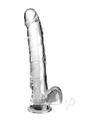 King Cock Clear Dildo with Balls 11In - Clear