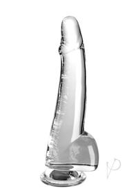 King Cock Clear Dildo with Balls 10In - Clear