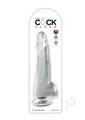 King Cock Clear Dildo with Balls 10In - Clear