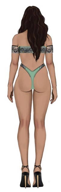 LARA LACE STRAPLESS PUSH UP BRA & TANGA SET