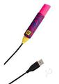Romp Lipstick Rechargeable Vibrator - Pink/navy