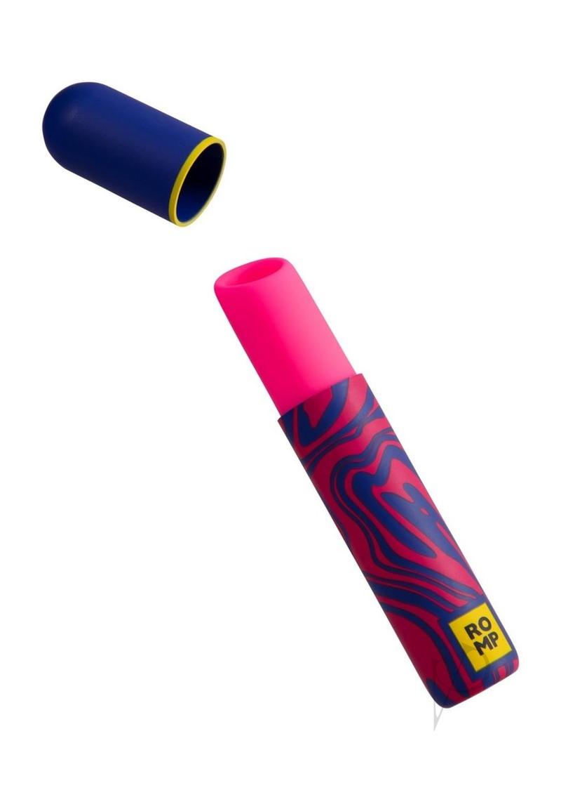 Romp Lipstick Rechargeable Vibrator - Pink/navy
