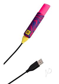 Romp Lipstick Rechargeable Vibrator - Pink/navy