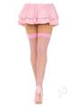 Leg Avenue Nylon Fishnet Stocking - Os - Pink