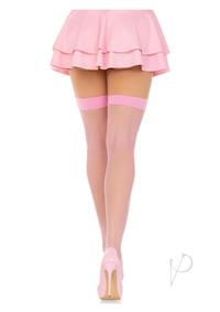 Leg Avenue Nylon Fishnet Stocking - Os - Pink