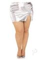 Leg Avenue Fishnet Crystalized Tights with Multi-sized Iridescent Rhinestones - Plus Size - Caramel