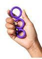 Romp Remix Trio Silicone Cock Rings (3 Piece) - Purple