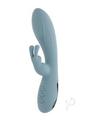 Boss Bunny Rechargeable Silicone Rabbit Vibrator - Blue