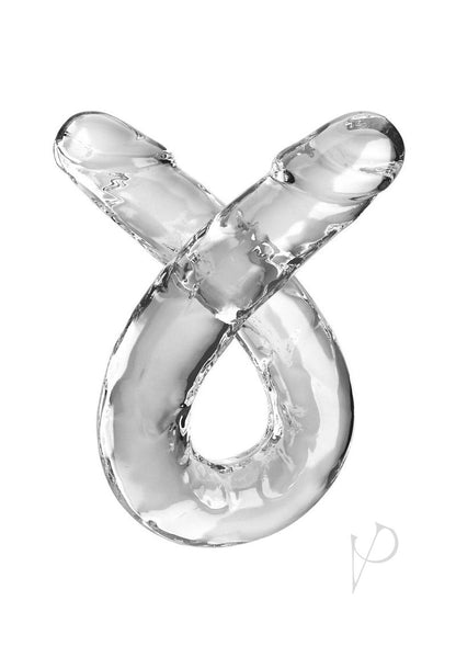 King Cock Clear Double Dildo 18In