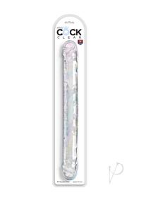 King Cock Clear Double Dildo 18In