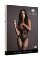 Le Desir Lace and Fishnet Bodystocking - O/s - Black