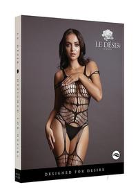Le Desir Shredded Bodystocking - O/s - Black