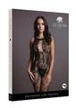 Le Desir Criss Cross Neck Bodystocking - O/s - Black