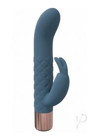 Loveline Devotion Silicone Rechargeable 10 Speed Mini Rabbit - Blue