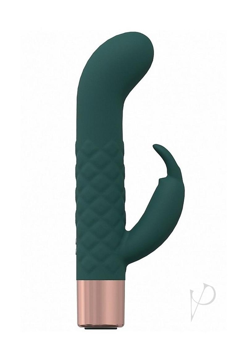 Loveline Devotion Silicone Rechargeable 10 Speed Mini Rabbit - Forest Green