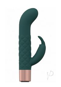 Loveline Devotion Silicone Rechargeable 10 Speed Mini Rabbit - Forest Green