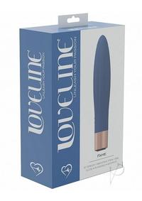 Loveline Fame Silicone Rechargeable 10 Speed Mini Vibrator - Blue