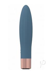 Loveline Fame Silicone Rechargeable 10 Speed Mini Vibrator - Blue