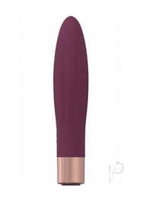 Loveline Fame Silicone Rechargeable 10 Speed Mini Vibrator - Burgundy