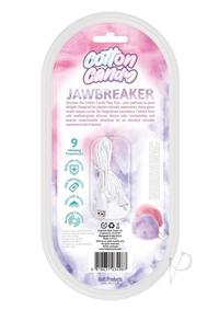 Cotton Candy Jawbreaker Rechargeable Silicone Rabbit Vibrator with Clitoral Stimulator - Fuschia/aqua