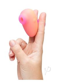 Romp Kiss Rechargeable Silicone Clitoral Stimulator - Yellow/pink