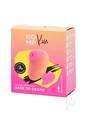 Romp Kiss Rechargeable Silicone Clitoral Stimulator - Yellow/pink
