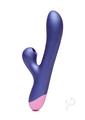 Romp Pulse Rechargeable Silicone Rabbit Vibrator with Pleasure Air - Purple/pink