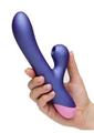 Romp Pulse Rechargeable Silicone Rabbit Vibrator with Pleasure Air - Purple/pink