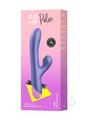 Romp Pulse Rechargeable Silicone Rabbit Vibrator with Pleasure Air - Purple/pink