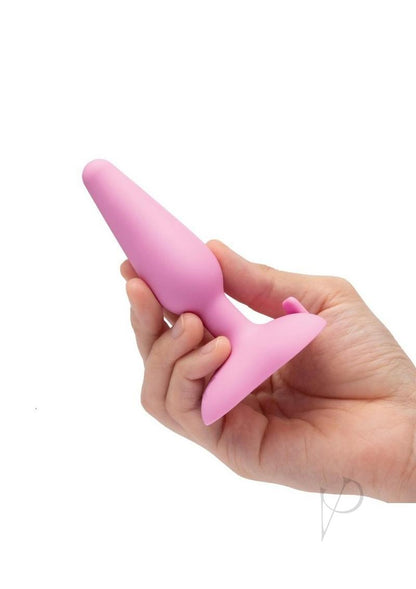 B-vibe Beginner`s Vibrating Rechargeable Silicone Butt Plug - Pink