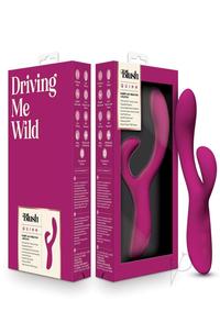 Blush Collection Quinn Rechargeable Silicone Rabbit Vibrator - Burgundy