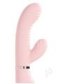 Loveline Mystique 10 Function Rechargeable Silicone Ribbed Rabbit - Pink