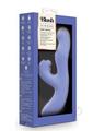 Blush Collection Simone Rechargeable Silicone Tapping Rabbit Vibrator - Blue